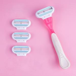 Set di rasoio per la rimozione dei capelli da donna a tre strati all'ingrosso della fabbrica per uso femminile - Product Image 1