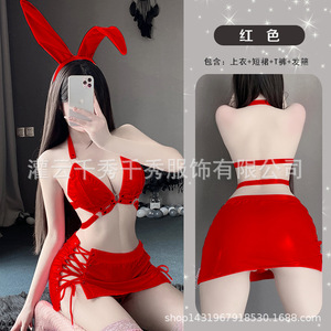 ชุดชั้นในแบบ thong ลายฉลุใหม่ ชุดบิกินี่เซ็กซี่สามชิ้น ขายส่ง มีบริการดรอปชิป แบบผูกเชือก - Product Image 2