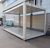 Maison conteneur modulaire à assemblage rapide avec escalier extérieur pour dortoir de chantier, trois étages, multi-unités