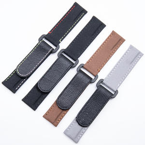 Correa de Reloj de Repuesto Universal de Velcro de 22 mm, de Lona, para Relojes de Marca de Lujo, Modificaciones de Relojes <span class=keywords><strong>Eiko</strong></span>, Correa de Reloj Inteligente para Apple Watch - Product Image 2