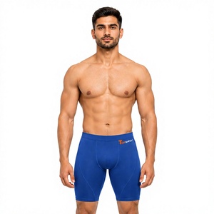 Shorts de compression pour hommes, couche de base respirante et extensible en tissu compressif pour le basketball, short de sport de soutien - Product Image 1