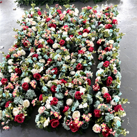 Décoration d'allée pour événements de mariage, rangée de fleurs pour table de salle à manger, chemin de table en roses artificielles en soie pour arrangement floral