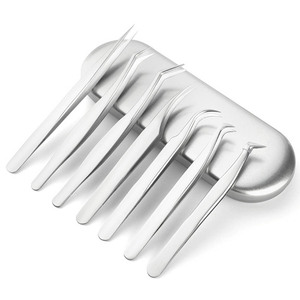 Pince à cils en acier inoxydable de marque privée pour filles populaires Pointe pointue Volume Extension de cils <span class=keywords><strong>Twizzler</strong></span> à faible quantité minimale de commande - Product Image 1