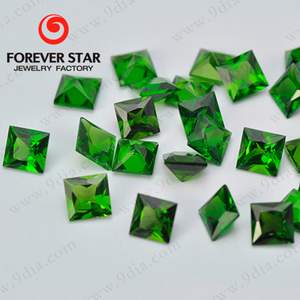 Gema Suelta Octogonal de Diopsido Cromo Verde de Alta Calidad AA Natural Forever Star con Certificación NGTC 5*5 - Product Image 4