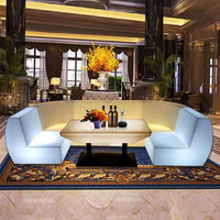 Télécommande, lumières RGBW à changement de couleur, mobilier de luxe, ensemble de canapés, bar de nuit, lumière LED en plastique, canapé de loisirs