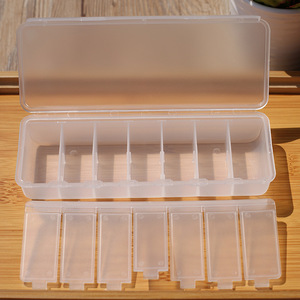 Portable 7-Day Pillbox With Compartments Transparent Weekly Medicine Storage Case For Seniors And Supplements - Product Image 1