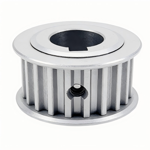 Polea de sincronización XL personalizada de 40 dientes, diámetro interior de 12/14 mm, ancho de correa de 9,53 mm, aleación de aluminio con doble brida para sistemas de automatización industrial - Product Image 3