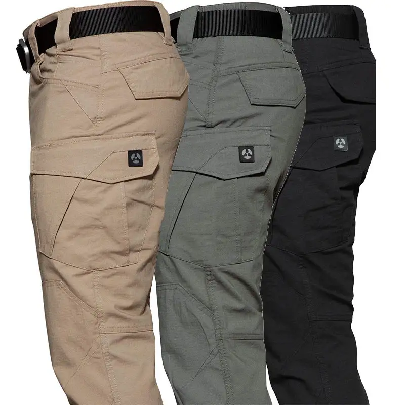 Pantalones tácticos para hombre, pantalones Cargo de camuflaje de alta calidad, pantalones de trabajo para senderismo