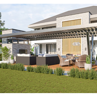 Villa moderne à concept ouvert Maisons préfabriquées avec vue panoramique