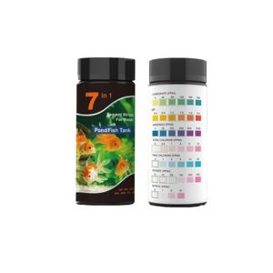 Bandelettes de <span class=keywords><strong>test</strong></span> d'aquarium 7 en 1, 100 bandelettes <span class=keywords><strong>Test</strong></span> de qualité de l'eau de réservoir de poissons Kit de <span class=keywords><strong>test</strong></span> d'eau salée d'eau douce - Product Image 4