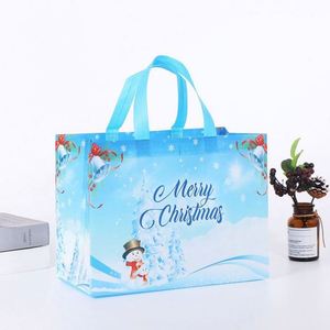 Bolsa de Compras Personalizada de Tela No Tejida con Logotipo Impreso, Bolsas Navideñas de Tela No Tejida, Bolsas de Regalo Coloridas y Ecológicas, Publicitarias - Product Image 4