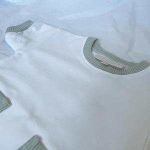 Combinaison à manches longues en coton doux pour bébé, en tissu French Terry, avec poches côtelées - Product Image 2