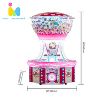 AMA 4 joueurs Crystal Capsule Ball Paradise Gasha Toy Distributeur automatique à pièces pour parc d'attractions Mall Game