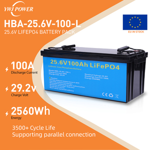 Batterie solaire au lithium 24V 12V 50Ah 100Ah 200Ah en stock usine, système empilable au lithium fer LifePo4 à décharge profonde, prix sans taxes - Product Image 2