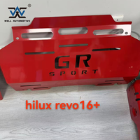 Le plus récent en alliage d'aluminium tout-terrain plaque de protection inférieure rouge avant garde inférieure 08-15 Hilux Vigo 16 + Triton 2015 +