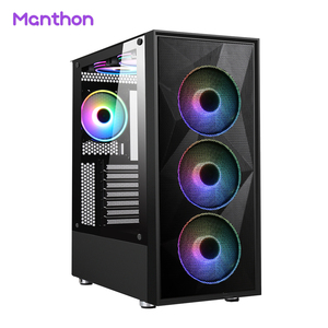 Factory OEM Custom Computer PC Case Gaming ATX Cases & Towers Glass Cabinet With RGB Fans For Desktop PC Case