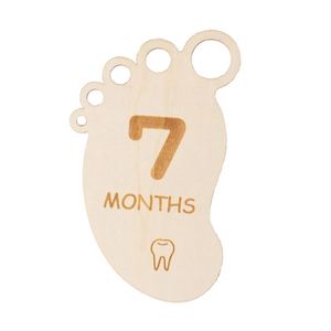 Lot de cartes de jalons en forme d'empreinte de pied pour bébé, ensemble de souvenirs, marqueurs de croissance pour 12 mois, cadeau attentionné pour les nouveaux parents - Product Image 4