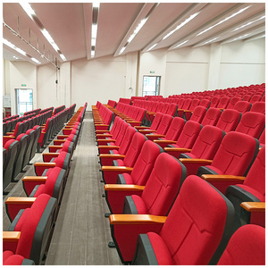 كرسي قاعة محاضرات قابل للطي من القماش ، مقعد كنيسة للمدرسة والمسرح ، أثاث للفنادق والمستشفيات - Product Image 1