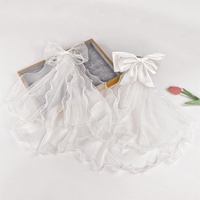 Vente en gros de pinces à cheveux tulle neige longue queue équipe mariée blanche princesse accessoires pour femmes