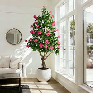 Meistverkaufter UV-beständiger Künstlicher Blumenstaukelbaum aus Kunststoff mit Rosa Blüten für Geburtstag, Heim- und Ladendekoration - Product Image 2