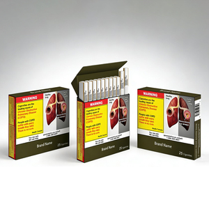 Custom <strong>Printing</strong> 300g White Cardboard Tobacco Pack Paper <strong>Cigarette</strong> Empty Packaging Paper <strong>Boxes</strong> - Product Image 3