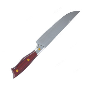 Cuchillo de Chef de Acero Inoxidable, Cuchillo para Frutas con Mango de Madera, Cuchillo Multiusos para Cortar y Rebanar Carne, Cuchillo de Carnicero - Product Image 5