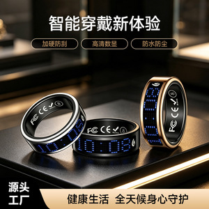 Anillo Inteligente con Pantalla LED Táctil, Resistente al Agua IP68, Monitor de Frecuencia Cardíaca, Oxígeno en Sangre, Sueño, Rastreador Multideportivo, Anillo de Salud - Product Image 4