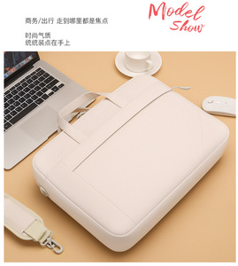 กระเป๋าใส่คอมพิวเตอร์กันน้ำสำหรับเดินทาง ทำจากไนลอน สำหรับธุรกิจขายส่ง กระเป๋าเอกสารอเนกประสงค์ กระเป๋าสะพายข้างสำหรับใส่แล็ปท็อป - Product Image 2