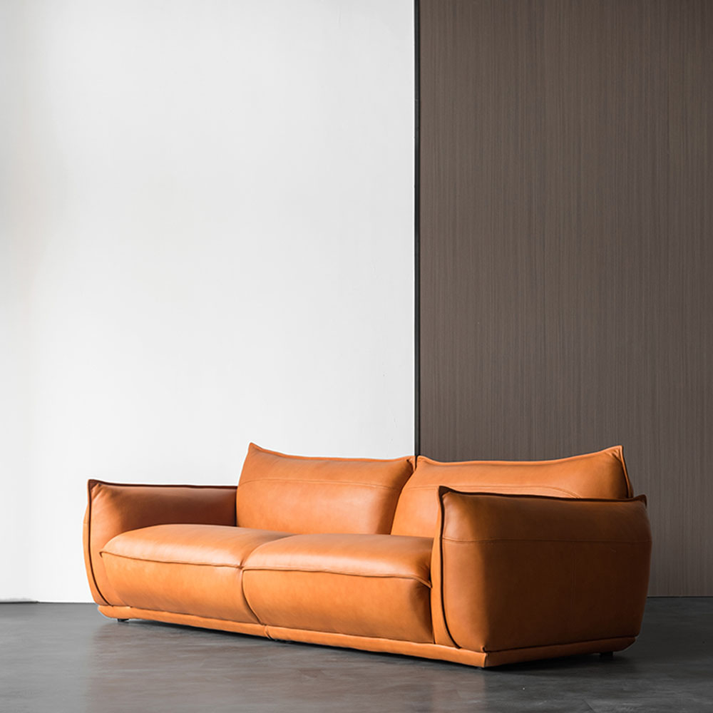 Wholesale Real Genuine Leather 3 Seat Sofa Set Furniture Modern Design Home Luxury Sofa Living Room Sofas