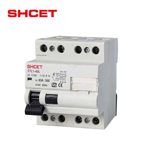 Заводской OEM RCCB 2P 4P <span class=keywords><strong>10ma</strong></span> 30ma 100ma 300ma 6A 10A 16A 20A 32A 40A 50A 63A выключатель остаточного тока ELCB Тип переменного тока SHCET - Product Image 1