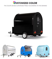 Remorques Alimentaires Personnalisées Entièrement Équipées Café Glaces Restaurant Pizza Food Truck Mobile avec Cuisine Complète