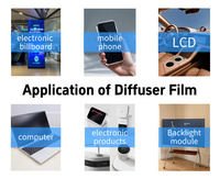 Diffuseur de source lumineuse LED TFT, taille et forme personnalisées, découpe de film de diffusion, traitement de découpe, luminosité de 80 %