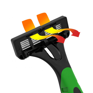Goodmax biểu tượng tùy chỉnh dùng một lần dao cạo năm lưỡi dao cạo râu cắt tóc OEM người đàn ông cạo râu dao cạo - Product Image 5