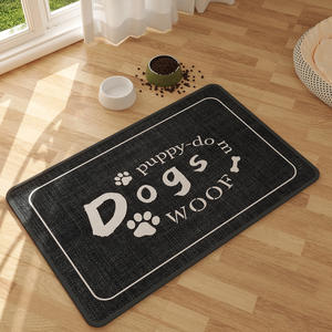 แผ่นรองสัตว์เลี้ยงลายผ้าลินิน ขนาด 40x60 ซม. 50x80 ซม. 60x90 ซม. 80x120 ซม. ลายการ์ตูนสำหรับสุนัขและแมว ป้องกันการลื่น รูปทรงสี่เหลี่ยมผืนผ้า ใช้เป็นที่นอนสัตว์เลี้ยงหรือปูพื้น - Product Image 2