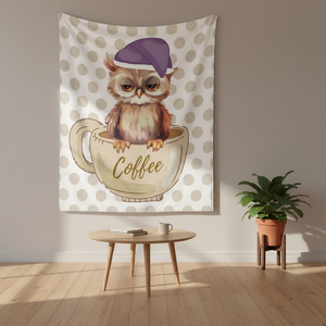 Manta de Franela Yabee con Diseño de Búho, 100% Poliéster, Ligera, Ecológica, Portátil, Suave y Cálida - Product Image 2