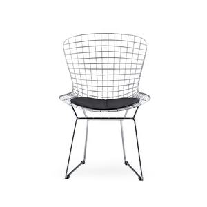 Silla de comedor de diamante de PVC de metal cromado de estilo de ocio simple clásico moderno Silla de <span class=keywords><strong>restaurante</strong></span> café - Product Image 4
