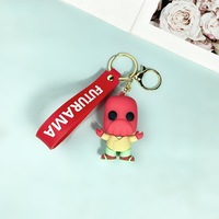Nuevos regalos creativos Futurama 3D lindos llaveros de PVC bolsa de llave de coche accesorios colgantes llavero de dibujos animados de plástico