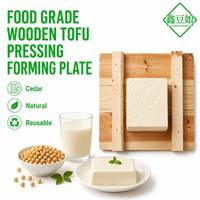 Planche de pressage à tofu en bois naturel, qualité alimentaire, en cèdre, pour presser et façonner, moule en bois réutilisable, équipement de traitement du tofu de haute qualité