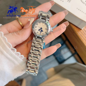 Montre-bracelet de luxe Longines pour femme en acier inoxydable avec cadran en strass, mouvement Ronda, cadeau élégant pour dames Longinesing - Product Image 3