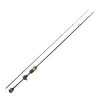 Canne à pêche UL+ en fibre de carbone pour la pêche au vairon, ultra-légère, type Minnow, avec poignée fendue, sensibilité micro-morsure pour la truite en ruisseau