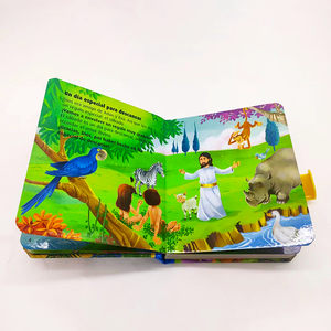Bible pour enfants chrétiens à reliure parfaite, écologique, avec impression personnalisée, journal de l'histoire biblique, <span class=keywords><strong>livre</strong></span> d'étude biblique pour enfants - Product Image 4