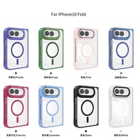 Coque de téléphone magnétique transparente anti-jaunissement pour iPhone Duo, protection directe d'usine