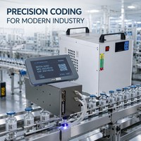 Nouvelle machine de marquage laser UV 355 nm à traitement à froid DXF pour l'impression rapide en ligne de codes QR, logos et dates d'expiration sur câbles et tuyaux