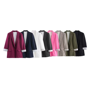 KAR-OT ZA 여성 2024 여름 프리미엄 블랙 혼방 카디건 블레이저 2753530 - Product Image 1