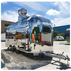 Carrito de Comida Móvil Multifuncional de Acero Inoxidable Comercial para Mercados Nocturnos, Escenarios Gourmet, Venta de Helados, Té con Leche y Bebidas - Product Image 2