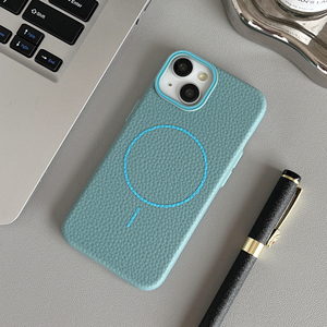 Lychee Texture morbida TPU magnetico <span class=keywords><strong>cellulare</strong></span> <span class=keywords><strong>custodia</strong></span> <span class=keywords><strong>protettiva</strong></span> per telefono <span class=keywords><strong>cellulare</strong></span> 16 15 14 13 Pro Max - Product Image 1
