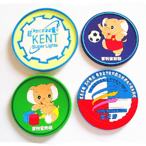 Custom Printed Logo Round Coasters Eco-friendly Coaster Cup Mat Wholesale Personalized Waterproof Soft PVC Coasters