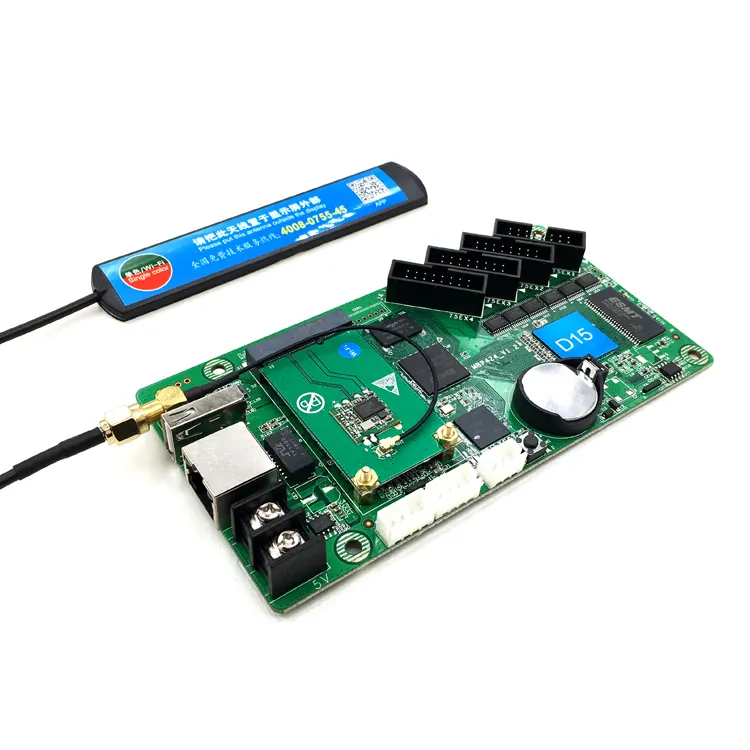 HD-D15 Chất lượng cao ngoài trời RGB Led module hiển thị không đồng bộ Thẻ điều khiển