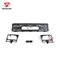 TEYOUTE Nouvelle calandre noire ABS modifiée 4x4 tout-terrain avec cadre lumineux compatible avec 4RUNNER 2WD PICKUP 1989-1991 Kit carrosserie Hilux