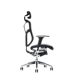 Moderno di lusso del computer maglia regolabile ergonomico nero sedia da ufficio